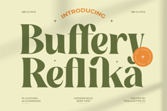 Buffery Reflika - Modern Bold Serif Font Product Image 1
