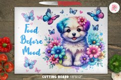 Cat Kitchen Cutting Board Sublimation Design Png Product Image 1