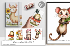 Bug-Eyed Spring Bloomers Digital Paper Product Image 1