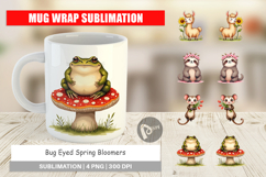 Bug-Eyed Spring Bloomers Mug Wrap Product Image 1