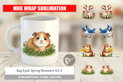 Bug-Eyed Spring Bloomers Mug Wrap Product Image 1