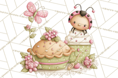 Insect Picnic Clipart Outdoor Bugs Picnic In Garden Png Product Image 2
