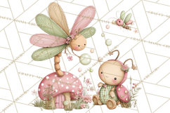 Insect Picnic Clipart Outdoor Bugs Picnic In Garden Png Product Image 5