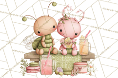 Insect Picnic Clipart Outdoor Bugs Picnic In Garden Png Product Image 2