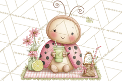 Insect Picnic Clipart Outdoor Bugs Picnic In Garden Png Product Image 5