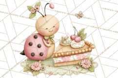 Insect Picnic Clipart Outdoor Bugs Picnic In Garden Png Product Image 4
