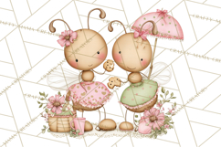 Insect Picnic Clipart Outdoor Bugs Picnic In Garden Png Product Image 5