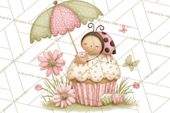 Insect Picnic Clipart Outdoor Bugs Picnic In Garden Png Product Image 4