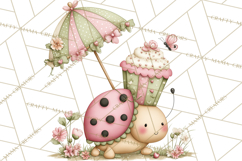 Insect Picnic Clipart Outdoor Bugs Picnic In Garden Png Product Image 5