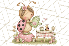 Insect Picnic Clipart Outdoor Bugs Picnic In Garden Png Product Image 3