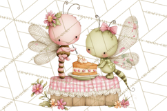 Insect Picnic Clipart Outdoor Bugs Picnic In Garden Png Product Image 5