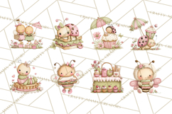 Insect Picnic Clipart Outdoor Bugs Picnic In Garden Png Product Image 5