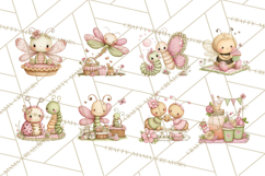 Insect Picnic Clipart Outdoor Bugs Picnic In Garden Png Product Image 7