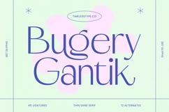 Bugery Gantik Thin Sans Serif Product Image 1