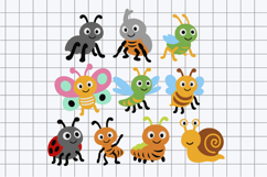 Cute bugs Elements 3D SVG and Clipart Product Image 3