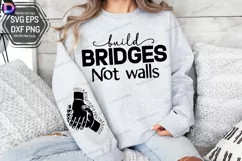 Build Bridges Not Walls Sleeve SVG, Entrepreneur Sleeve SVG Product Image 1