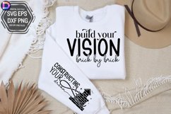 Build Your Vision Brick by Brick Sleeve SVG Product Image 3