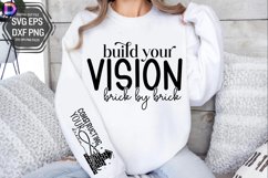 Build Your Vision Brick by Brick Sleeve SVG Product Image 2