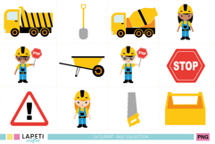 Builder children PNG illustrations