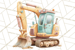 Construction Clipart, Truck Nursery Art PNG Product Image 2
