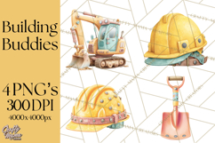Construction Clipart, Truck Nursery Art PNG Product Image 1