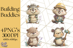 Construction Clipart, Truck Nursery Art PNG Product Image 1