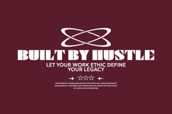 Built by Hustle Urban Typography T-shirt Design Product Image 1