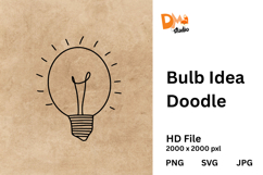 Bulb Idea Doodl Product Image 1