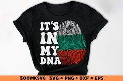 It's in my DNA Bulgaria Flag Fingerprint Sublimation PNG SVG Product Image 2