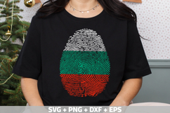 Bulgaria SVG | Bulgaria Flag Fingerprint | SVG PNG DXF EPS Product Image 1