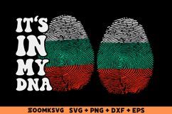 It's in my DNA Bulgaria Flag Fingerprint Sublimation PNG SVG Product Image 1