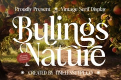 Bulings Nature - Vintage Serif Display Product Image 1