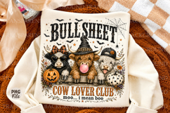 Bull Sheet Cow Lover Club Halloween Png,Halloween Funny Cow Product Image 1