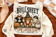 Bull Sheet Cow Lover Club Halloween Png,Halloween Funny Cow Product Image 1