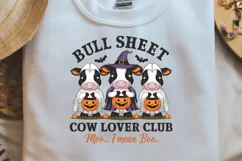 Bull Sheet Cow Lover Club Sublimation, Cute Scarecrows PNG Product Image 2