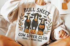 Bull Sheet PNG, Halloween Png, Ghost Cows Png, Funny Cow PNG Product Image 2