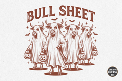 Bull Sheet SVG PNG, Halloween Bull Sheet Cow Shirt Design Product Image 1