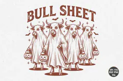 Bull Sheet SVG PNG, Halloween Bull Sheet Cow Shirt Design Product Image 1