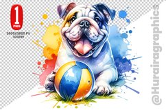 Bulldog dog Clipart - PNG File Product Image 1
