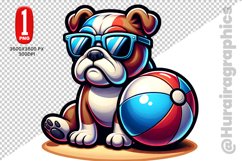 Bulldog dog Clipart - PNG File Product Image 1