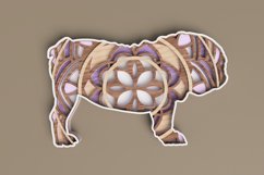 Dog Laser Cut File - Bulldog Mandala Product Image 1