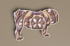 Dog Laser Cut File - Bulldog Mandala Product Image 4