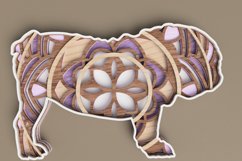 Dog Laser Cut File - Bulldog Mandala Product Image 3