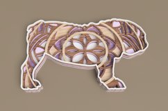 Dog Laser Cut File - Bulldog Mandala Product Image 5