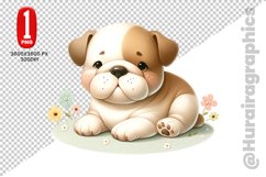 Bulldog dog Clipart - PNG File Product Image 1