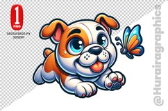 Bulldog dog Clipart - PNG File Product Image 1