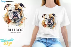 Watercolor dogs, Bulldog design, transparent png Product Image 1