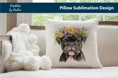 Dog Breed Pillow Cover design for Sublimation