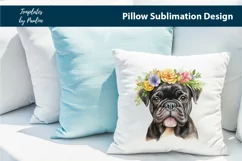Dog Breed Pillow Cover design for Sublimation