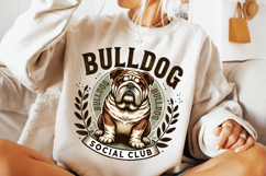 Bulldog Social Club PNG, Dog Mom PNG, Dog Lover PNG, Bulldog Product Image 2